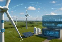 Edge Controlled Wind Farms Bringing Grid Stability