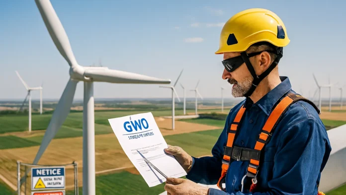 GWO certification for wind energy technician safety