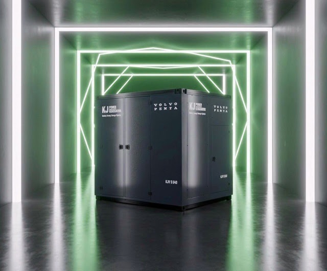 KJ Power Generator's Battery Energy Storage System is powered by Volvo Penta battery systems