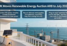 Allocation Round 8 Renewable Auction Set for July 2026 in UK Allocation Round 8