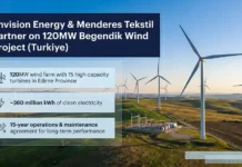 Envision Energy and Menderes Tekstil Forge Strategic Alliance for 120MW Turkish Wind Project Begendik wind power project