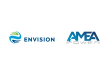 Envision Energy and AMEA Power Partner for Amunet II 500MW Wind Project in Egypt Envision logo on the left and AMEA Power logo on the right on a white background.