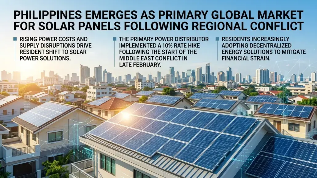 Philippines Emerges as Primary Global Market for Solar Panels Following Regional Conflict