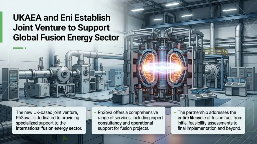 UKAEA and Eni Establish Joint Venture to Support Global Fusion Energy Sector