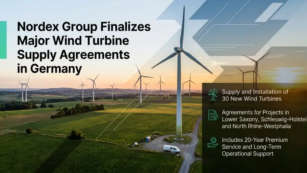 Nordex Group Finalizes Major Wind Turbine Supply Agreements in Germany