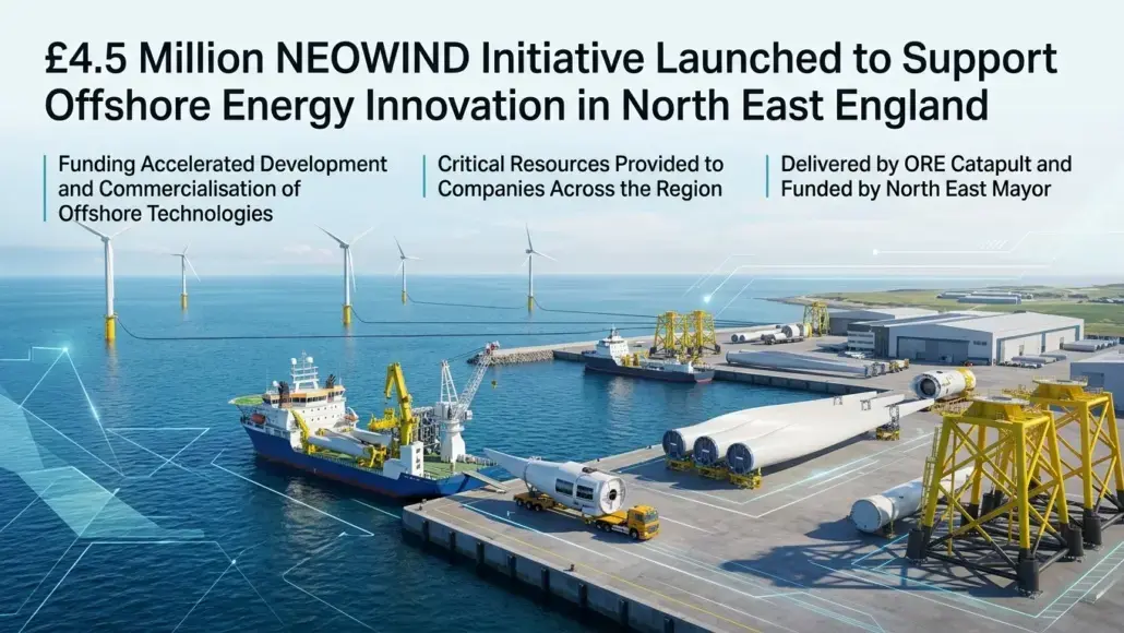 £4.5 Million NEOWIND Initiative Launched to Support Offshore Energy Innovation in North East England