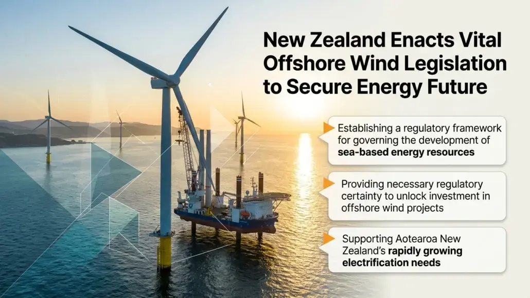 New Zealand Enacts Vital Offshore Wind Legislation to Secure Energy Future