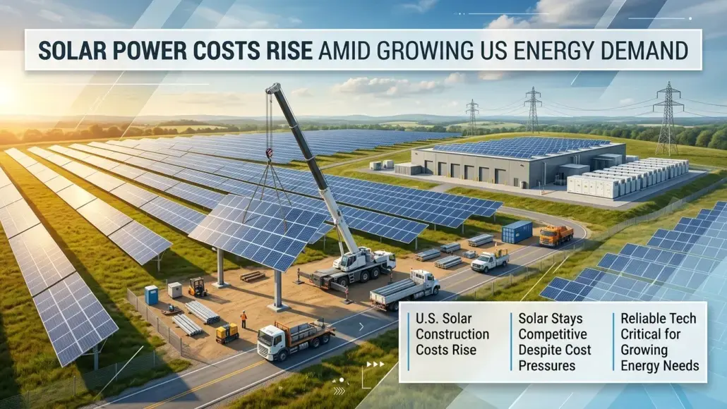 Solar Power Costs Rise Amid Growing US Energy Demand