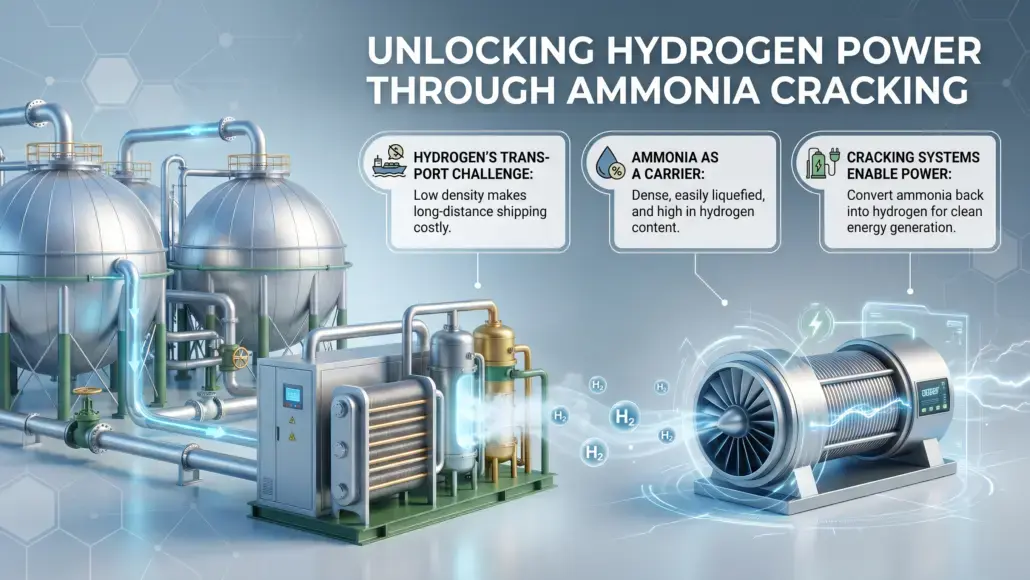 Ammonia Cracking Systems Enabling Hydrogen-Based Power Generation