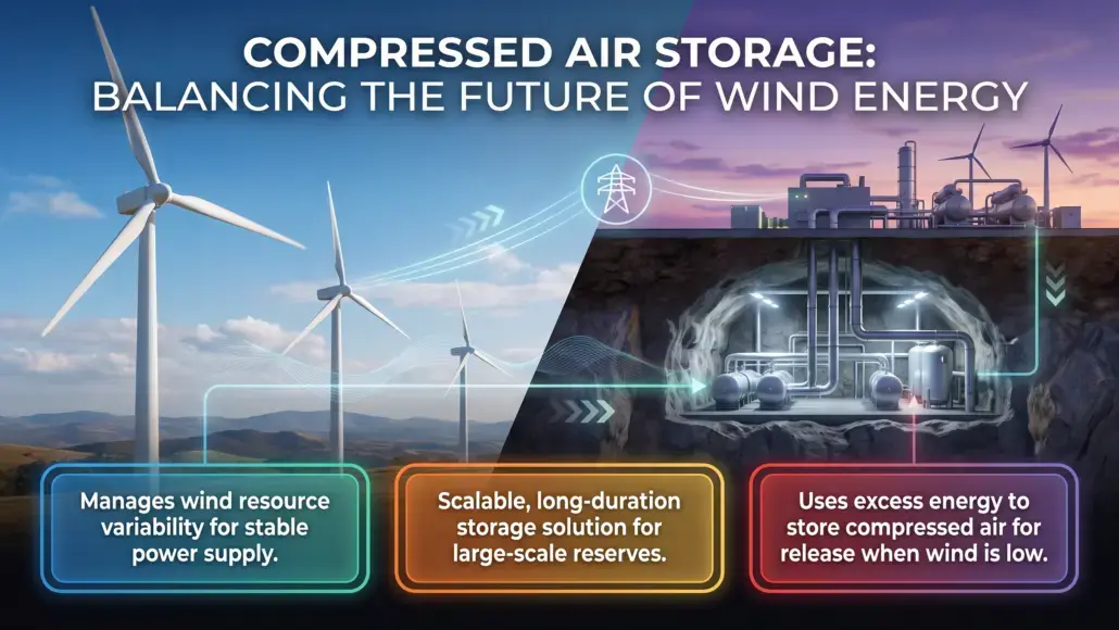 Compressed Air Storage Supporting Large-Scale Wind Integration