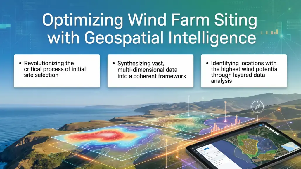 Wind Farm Development through Digital Geospatial Intelligence