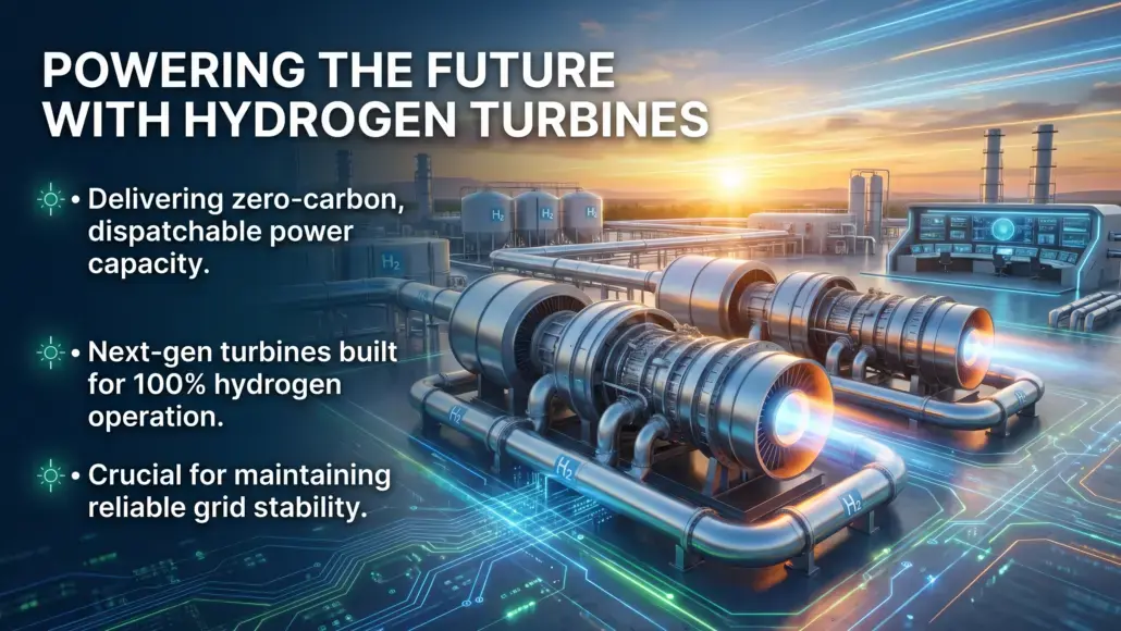 Hydrogen-Fired Turbines Enabling Low-Carbon Power Generation