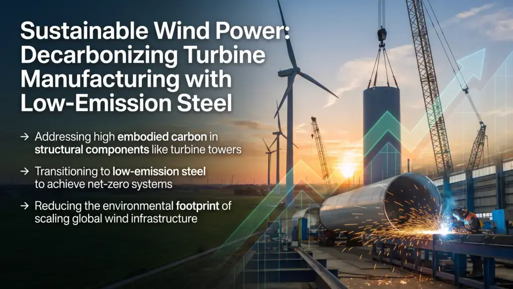 Low-Emission Steel Reducing Wind Turbine Manufacturing Footprints