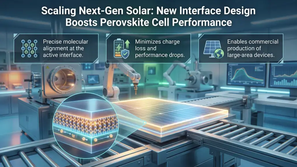 South Korean Researchers Develop Interface Design to Scale Perovskite Solar Cells