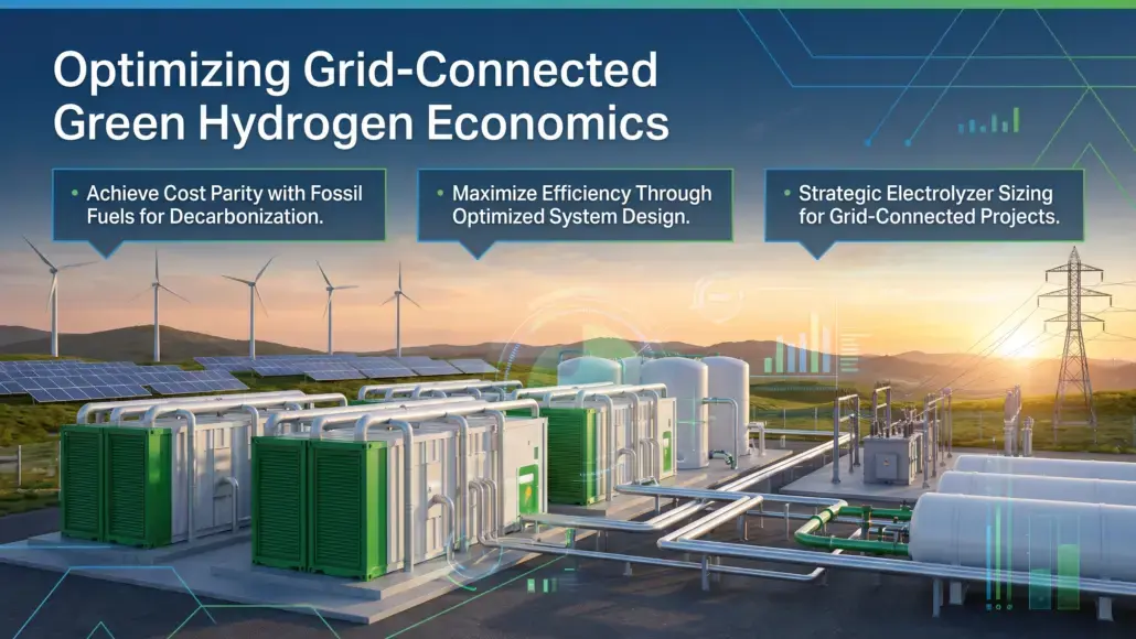 Renewable Hydrogen Electrolyzer Sizing Improving Grid-Connected H2 Project Economics