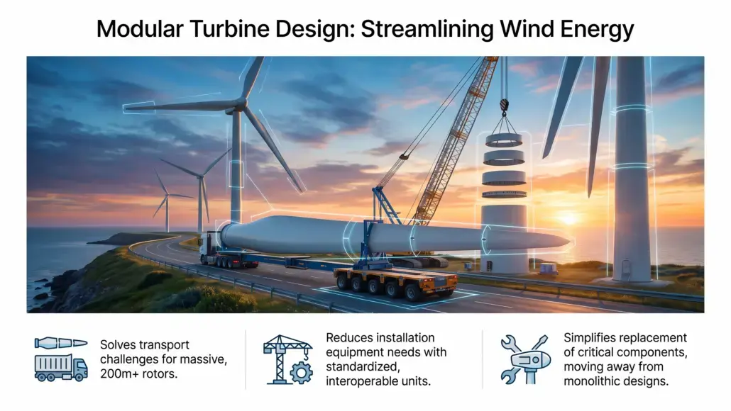 Turbine Component Modularization Simplifying Wind Farm Maintenance