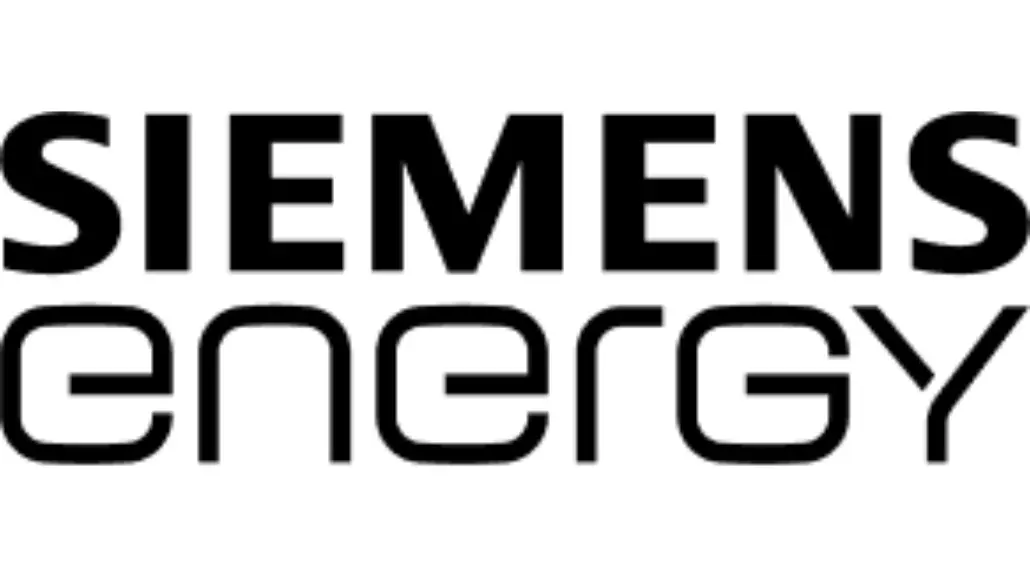 Siemens Energy logo wordmark with 'SIEMENS' above 'energy' in black typography