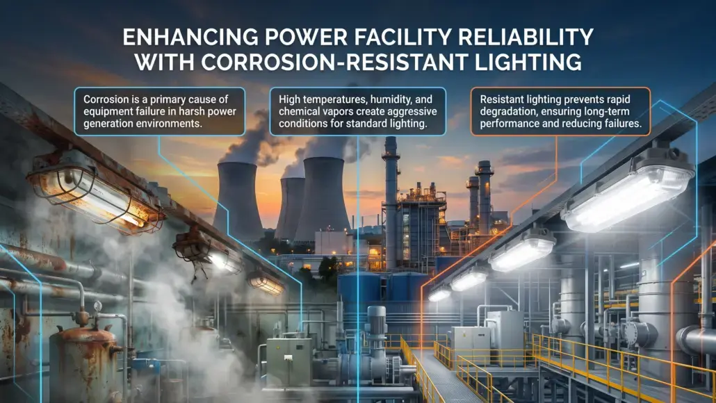 Corrosion Resistant Lighting Improving Reliability in Power Facilities