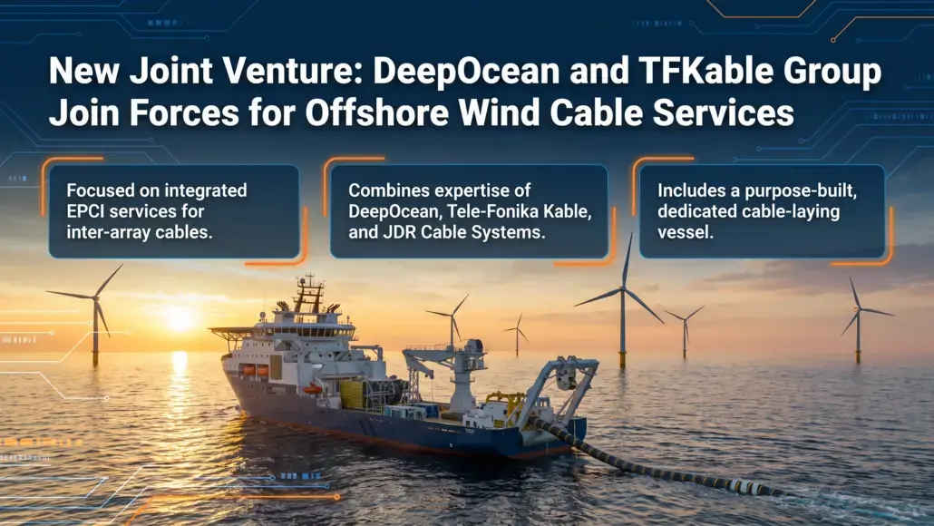 DeepOcean and TFKable Group to Form Joint Venture for Offshore Wind Inter-Array Cable EPCI Services