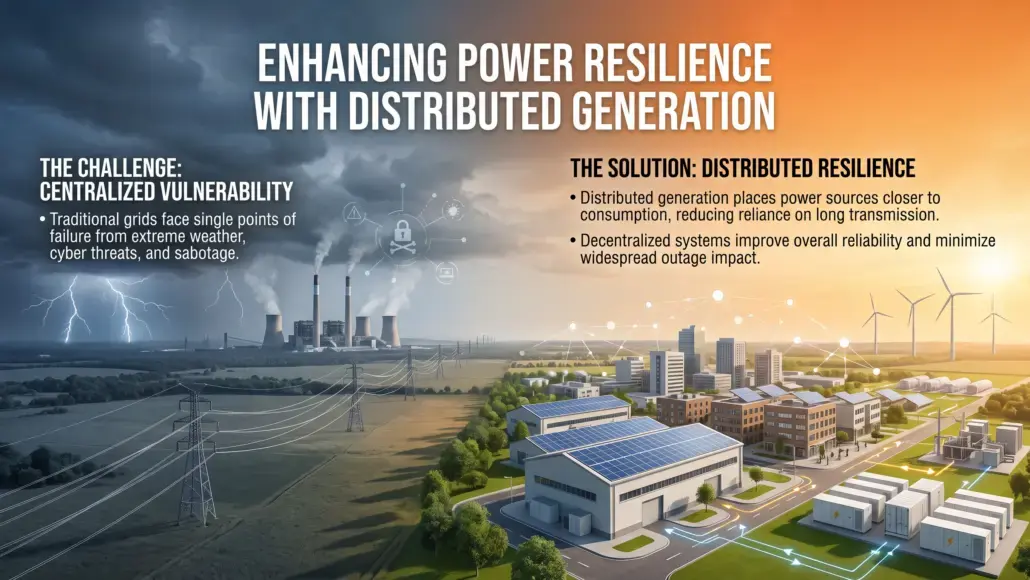 Distributed Generation Systems Improving Power Supply Resilience