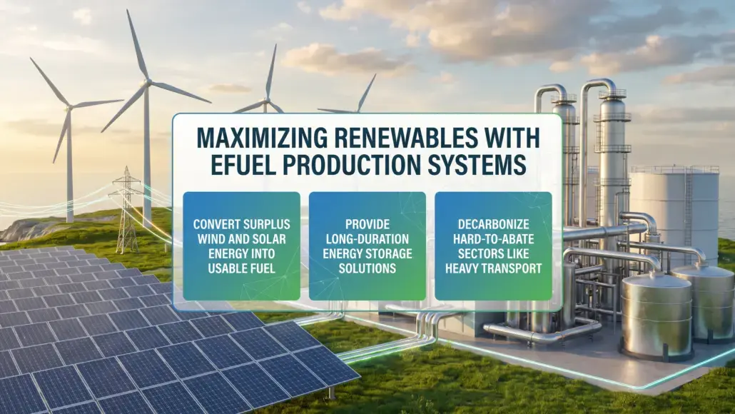 EFuel Production Systems Increasing Renewable Electricity Utilization
