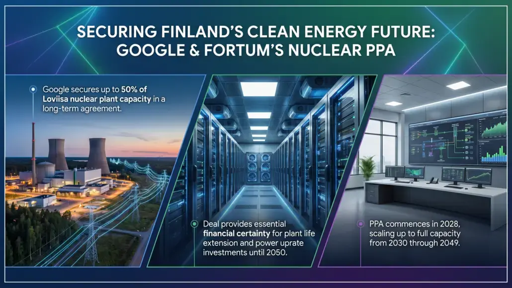Google and Fortum Sign Nuclear Power Deal for Finland's Loviisa Plant
