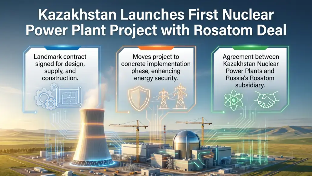 Kazakhstan Signs Contract with Rosatom to Build Its First Nuclear Power Plant