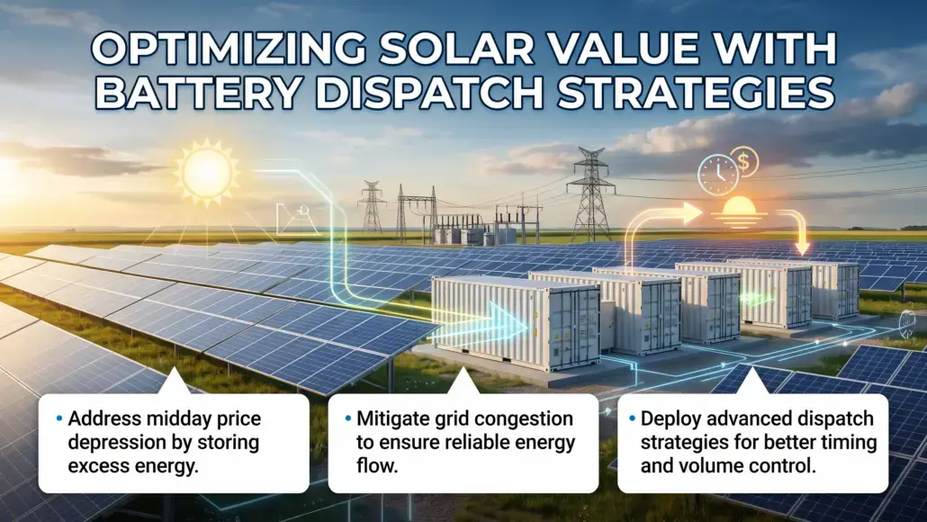 Battery Dispatch Strategies Improving Solar Power Market Value