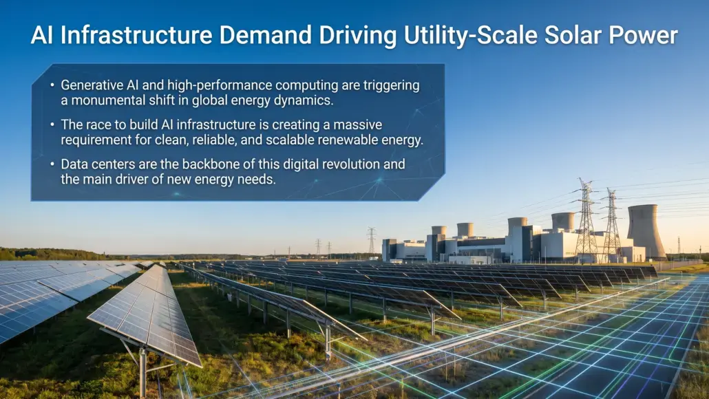 AI Infrastructure Demand Driving Utility-Scale Solar Power