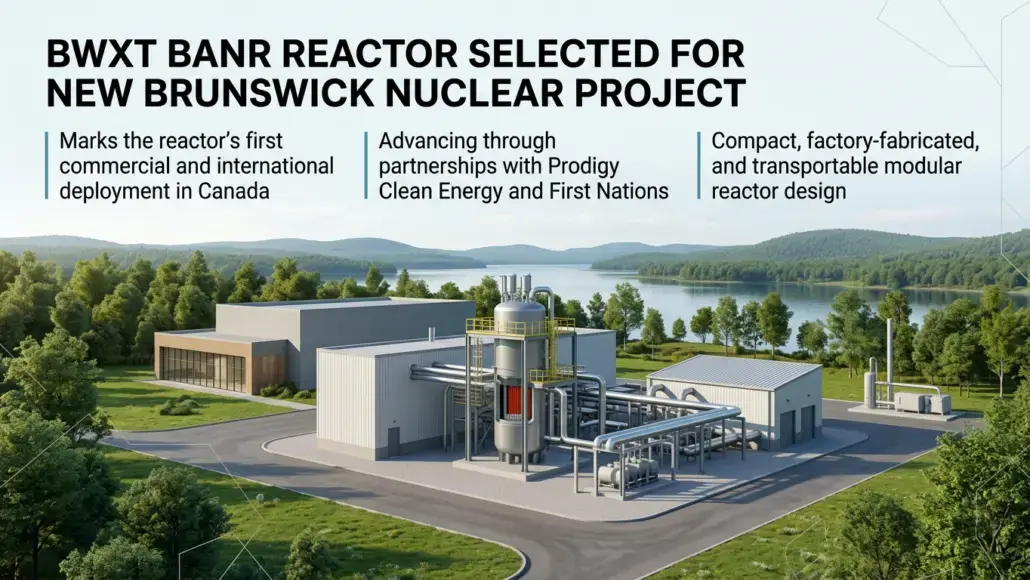 BWXT BANR Reactor Selected for New Brunswick Nuclear Project 