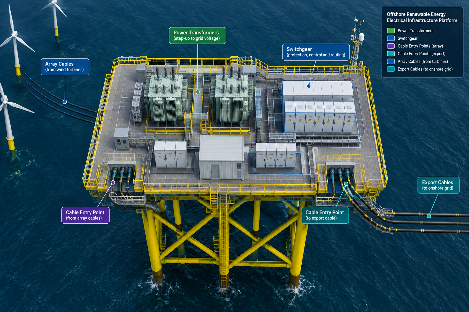 Offshore Electrical Infrastructure Infographic