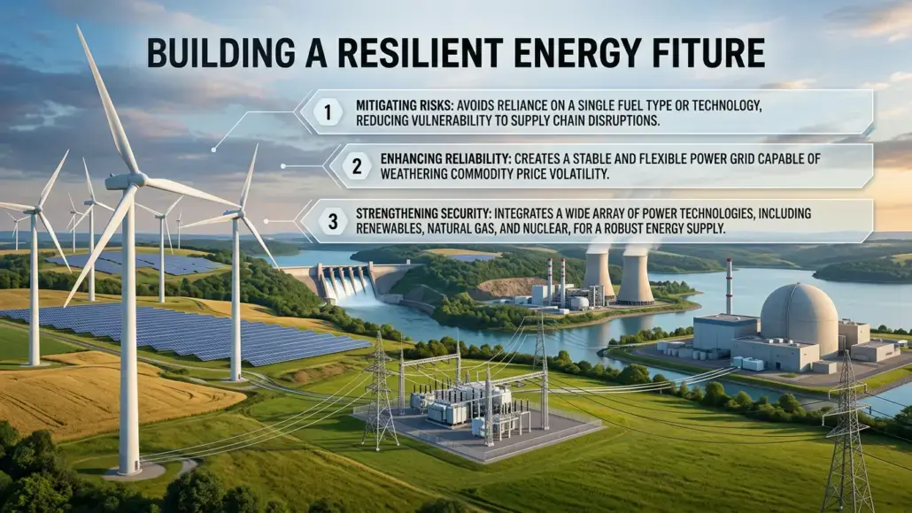 Generation Portfolio Diversification Strengthening Electricity Supply Security