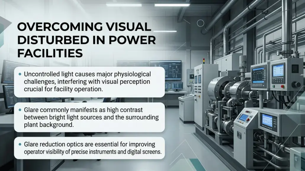 Glare-Control Optics Improving Operator Visibility in Power Plants