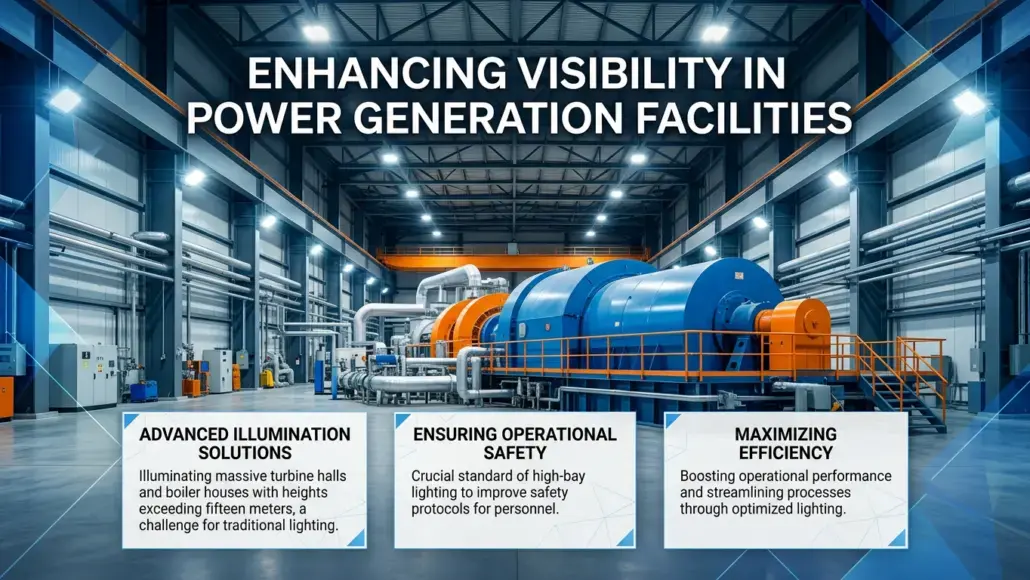 High-Bay Lighting Systems Improving Visibility in Power Generation Facilities