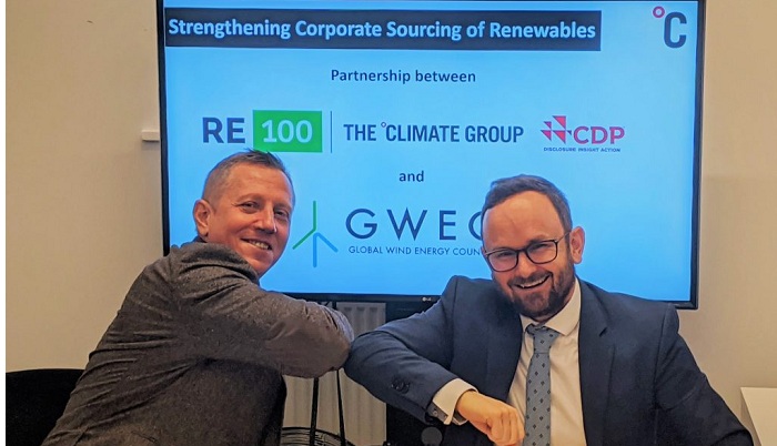 GWEC and RE100 join forces to accelerate renewable energy sourcing