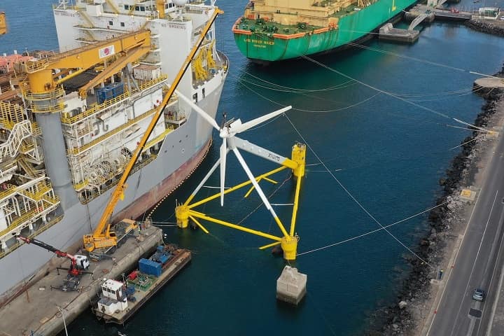 X1 Wind completes rotor assembly for pioneering downwind floating platform