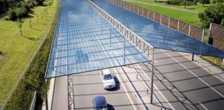 Solar panel covered Autobahn could speed German energy transition