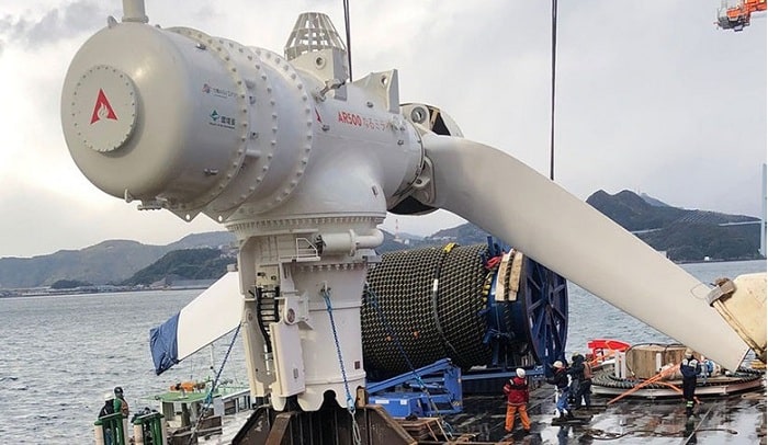 Atlantis delivers tidal power system to Japanese harbour