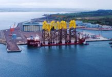 First jacket foundations arrive for Moray East Offshore wind farm